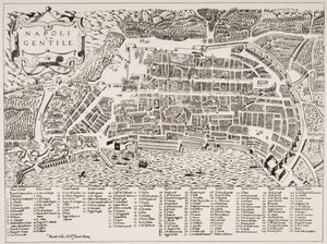 Mapa de Nápoles, c.1600